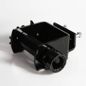 Catraca fixa de 100mm com chapa em L, oferecendo suporte adicional para cargas pesadas