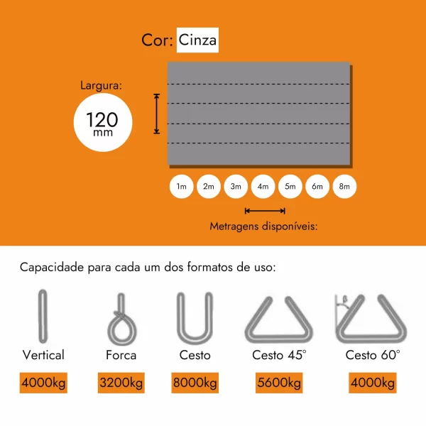 cinta de elevação de carga 4000 toneladas